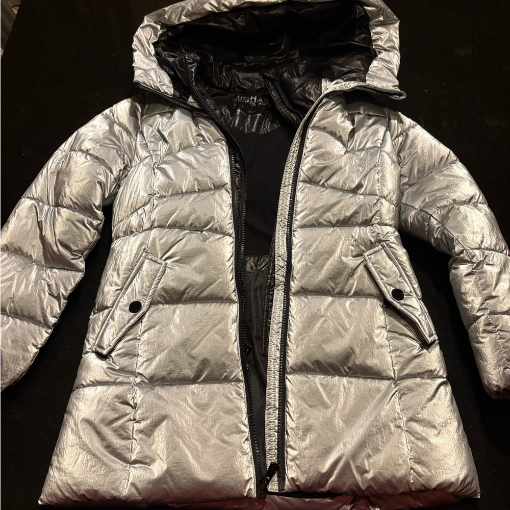 Kids Michael Kors silver winter jacket sz 10/12